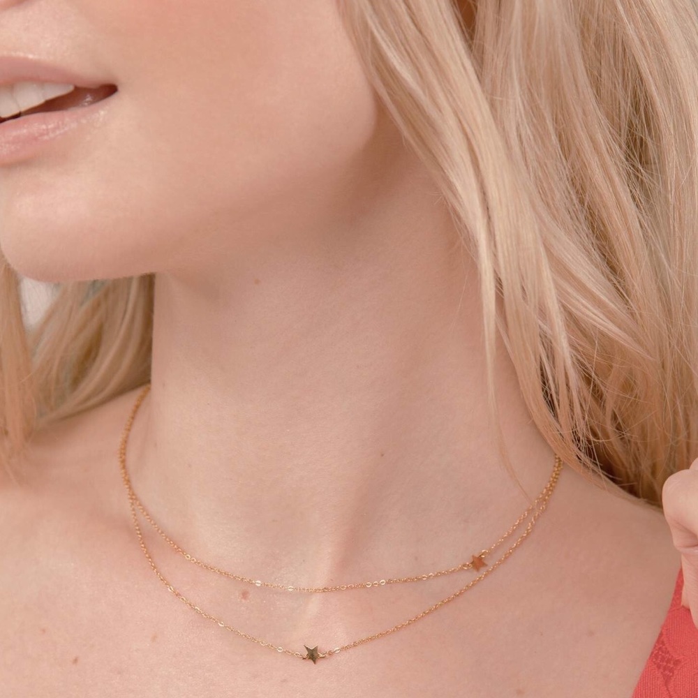 Jennifer Zeuner double star necklace